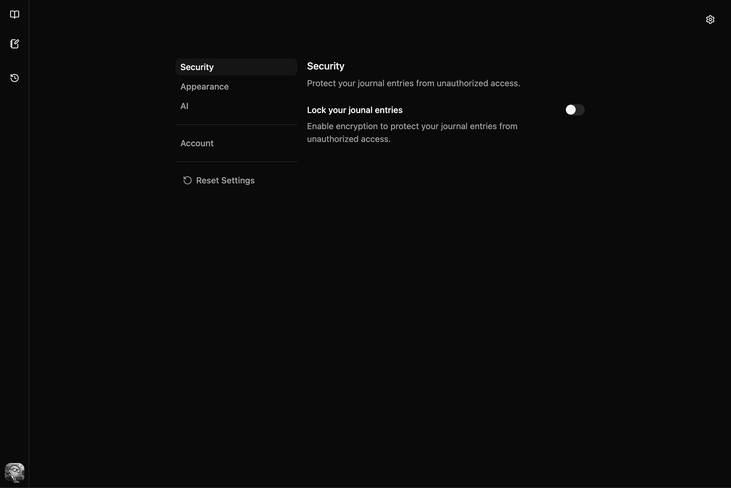 Security Settings