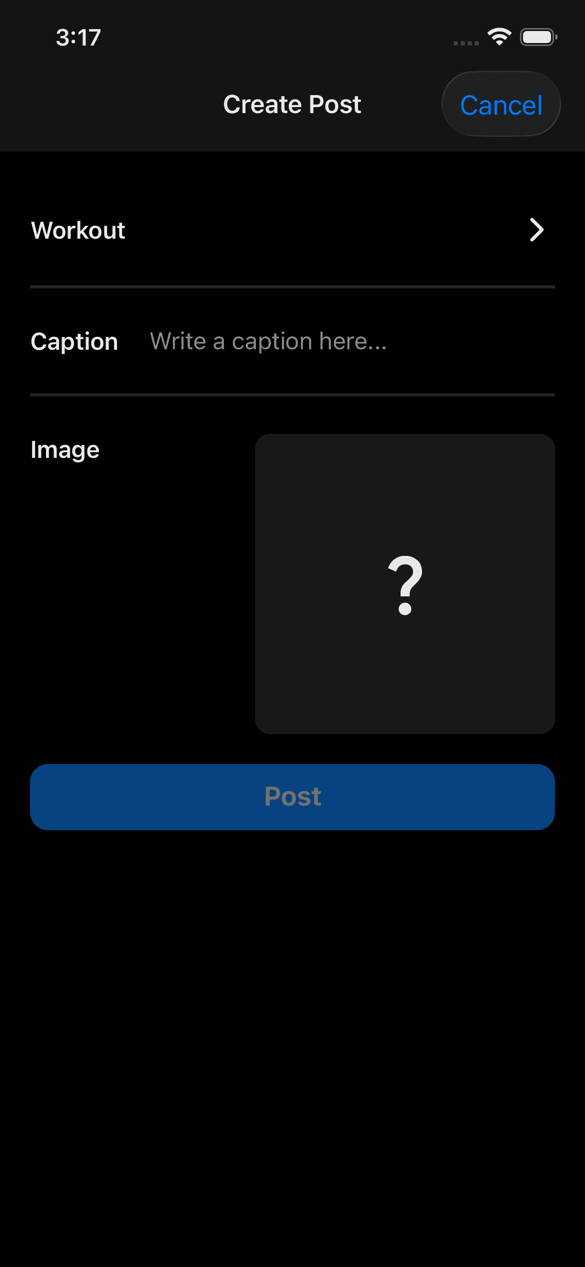 Create Post Page